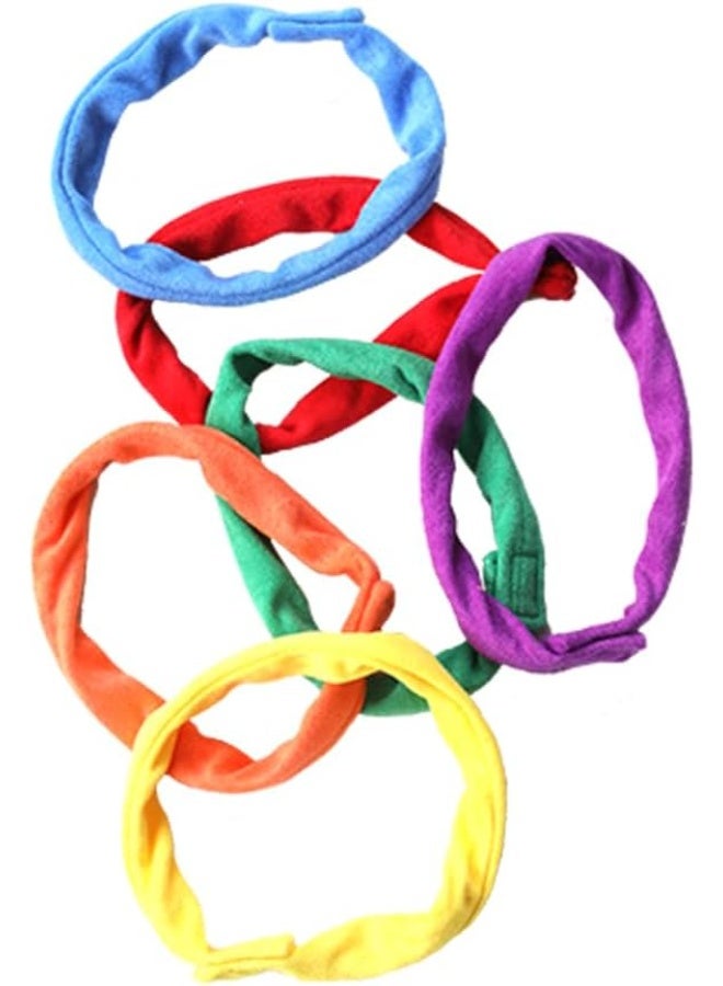 abley's Rainbow Sensory Chew Band, Multicolor Terry Cloth, Therapeutic Aid for Autism, Reusable Oral Motor Tool (Pack Of 6) - Image 5